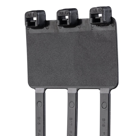 Panduit Cable Tie, 7-1/2 in L, 1-3/4 in Max Bundle Dia., Black, Nylon 6/6, 50 lb Strength, 500 PK PL3M2S-D0